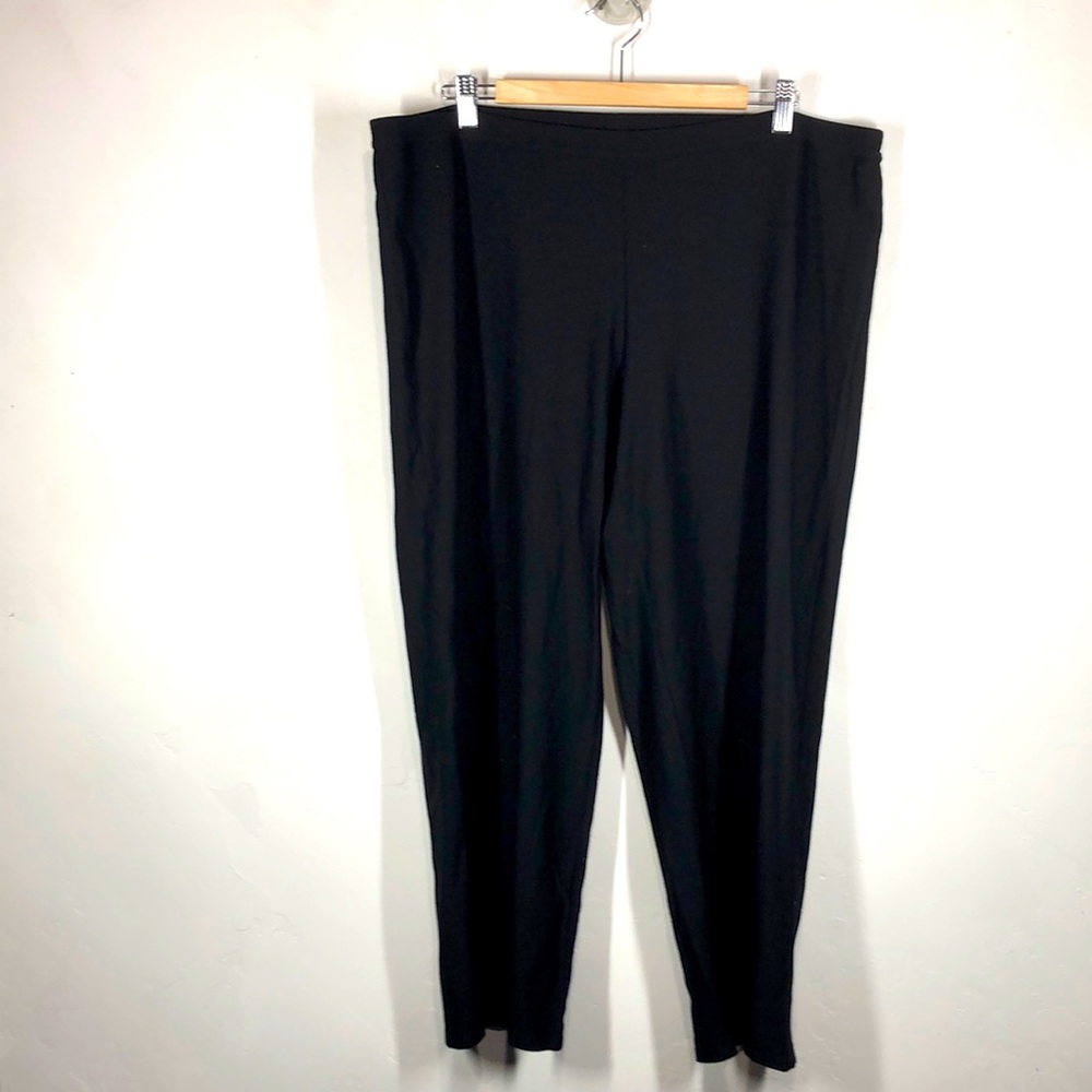 Eileen Fisher black pull on pants size xl